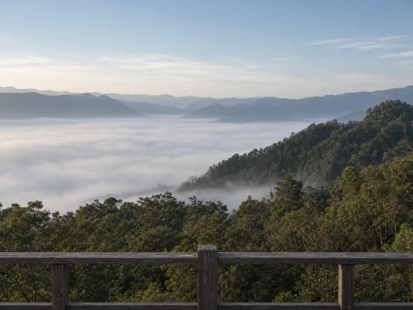 The valley from the terrace during the cool season